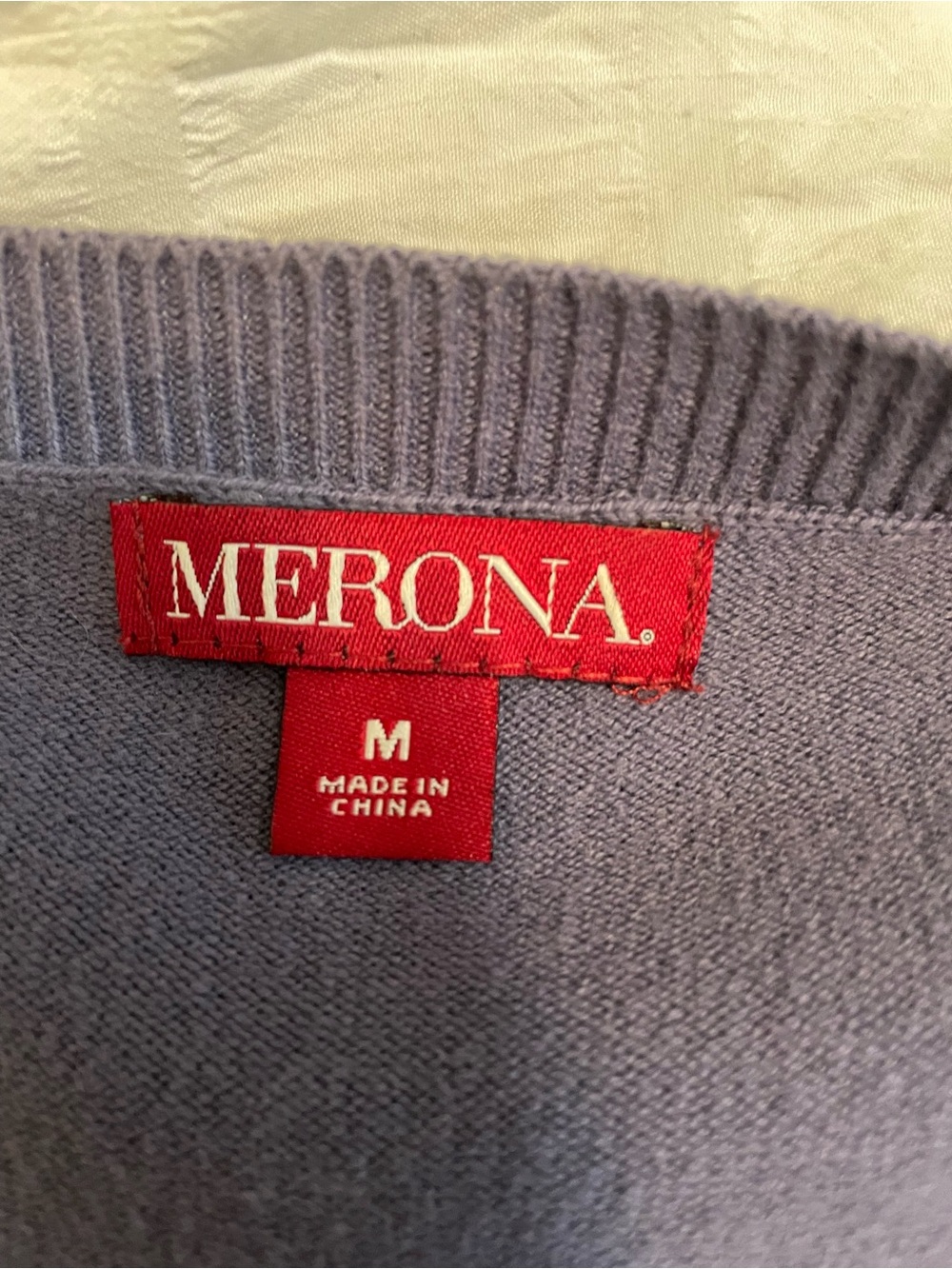 Merona Purple Button-Front 3/4 Sleeve Cardigan - Picture 3 of 3